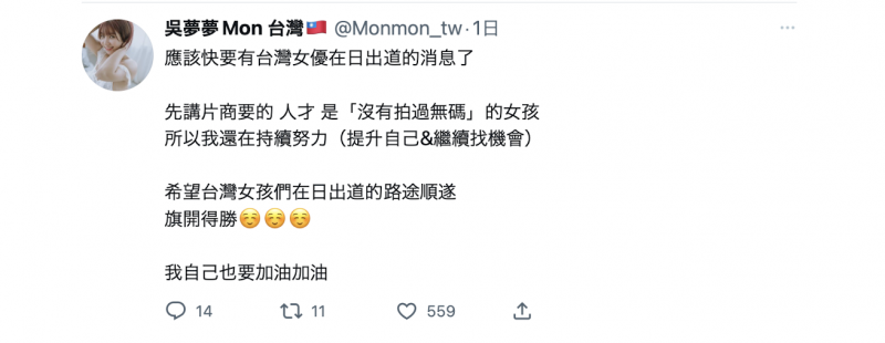 不只香港来的绘丽奈!台湾女优即将登场!