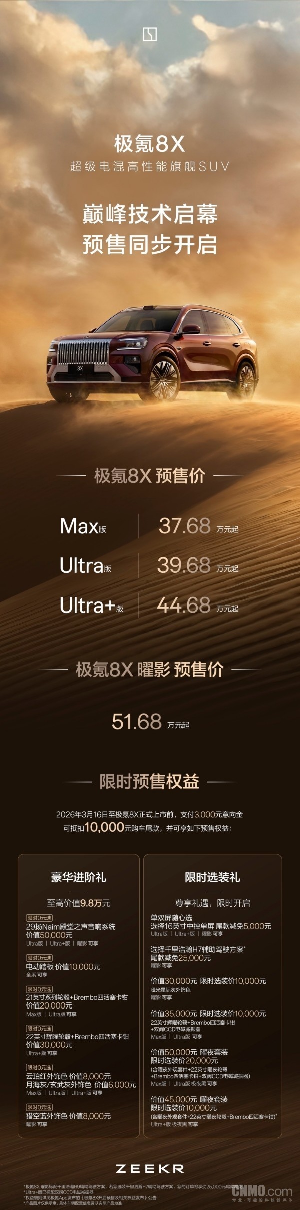 极氪8X开启预售 37.68万元起!配千里浩瀚H7辅助驾驶 极氪8X开启预售 37.68万元起!配千里浩瀚H7辅助驾驶